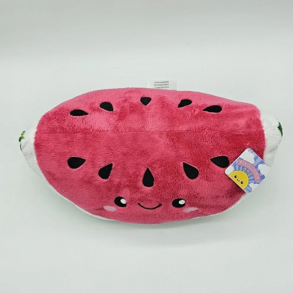 Snugglemi Squishable Comfort Food Watermelon 15 Inch Plush Figure Red Green